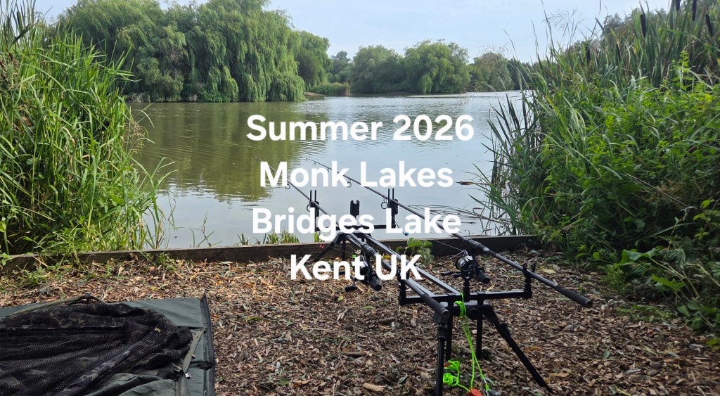 Carp Fishing at Monk Lakes, Bridges Lake, Kent UK Summer&nbsp;2026